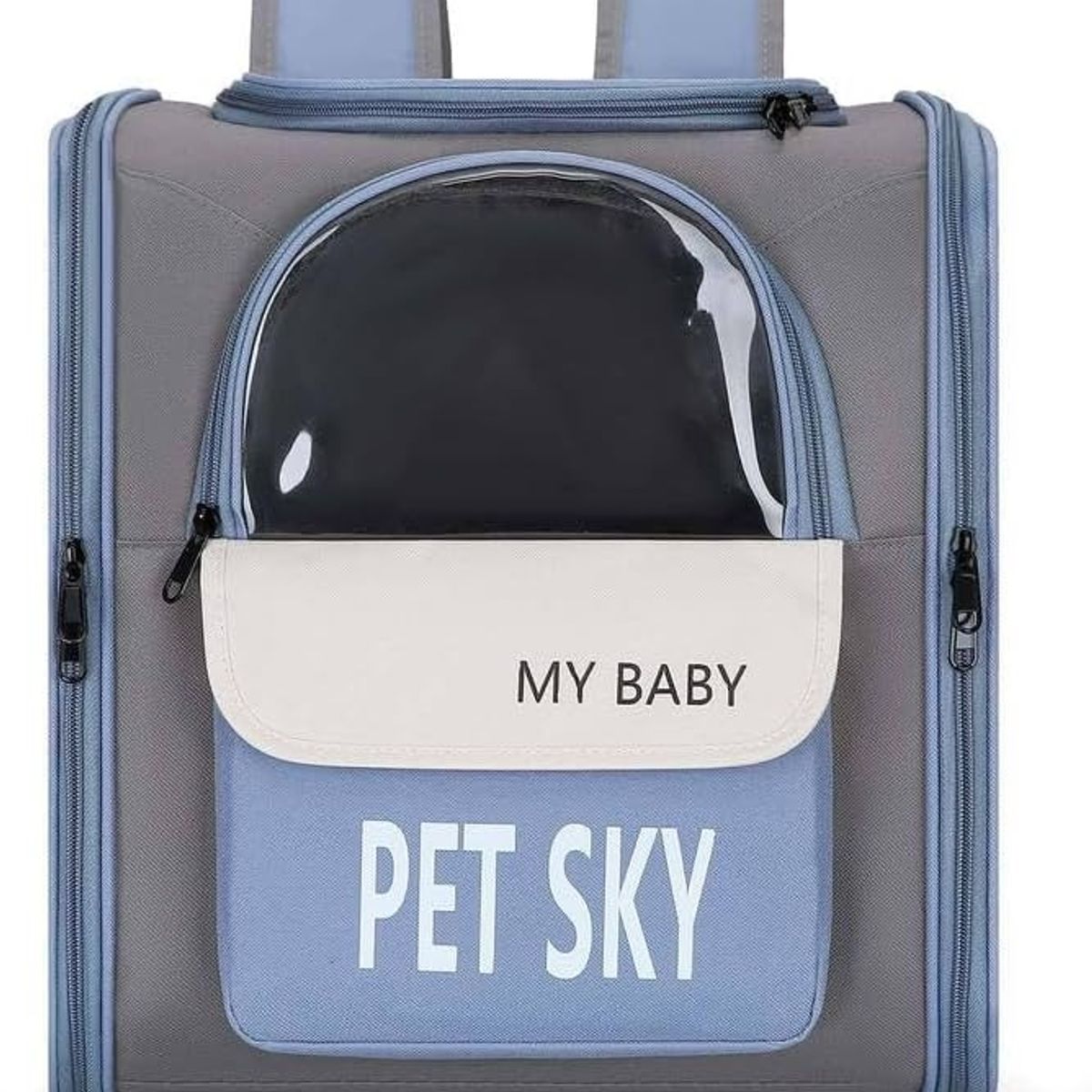 GENERICO - Mochila para Perro y Gato Color Celeste