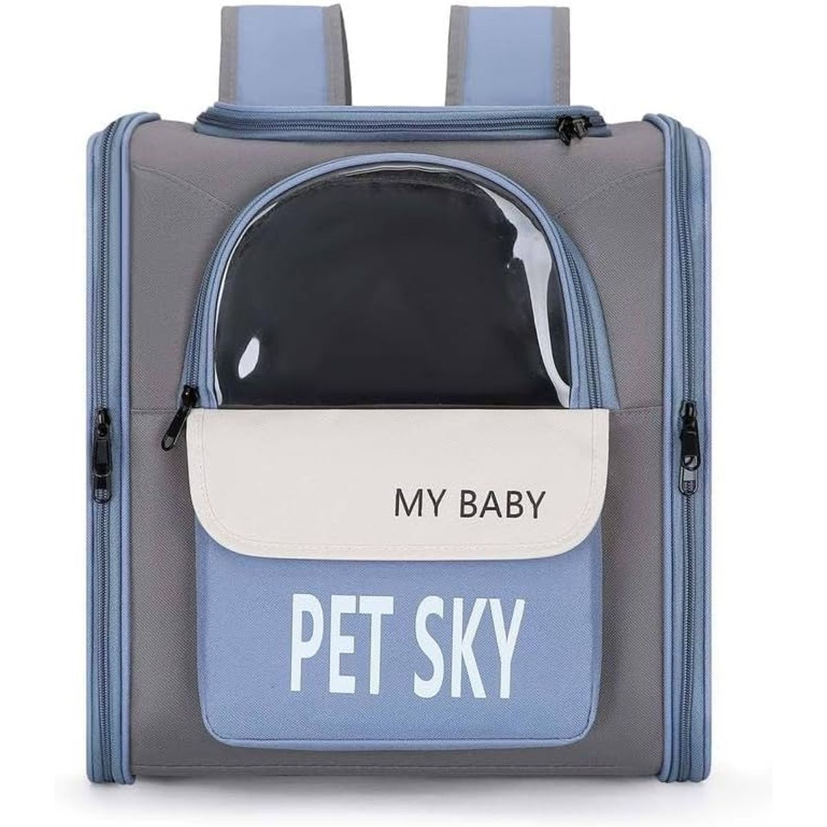 GENERICO - Mochila para Perro y Gato Color Celeste