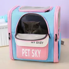 GENERICO - Mochila para Perro y Gato Color Rosado