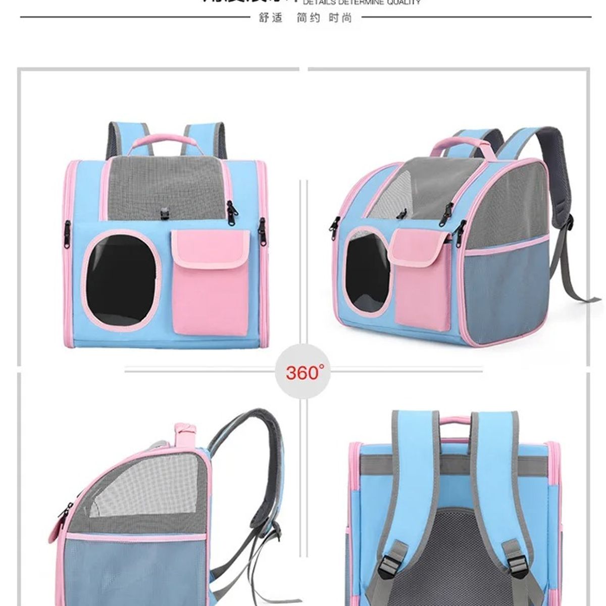 GENERICO - Mochila para Perro y Gato Color Azul