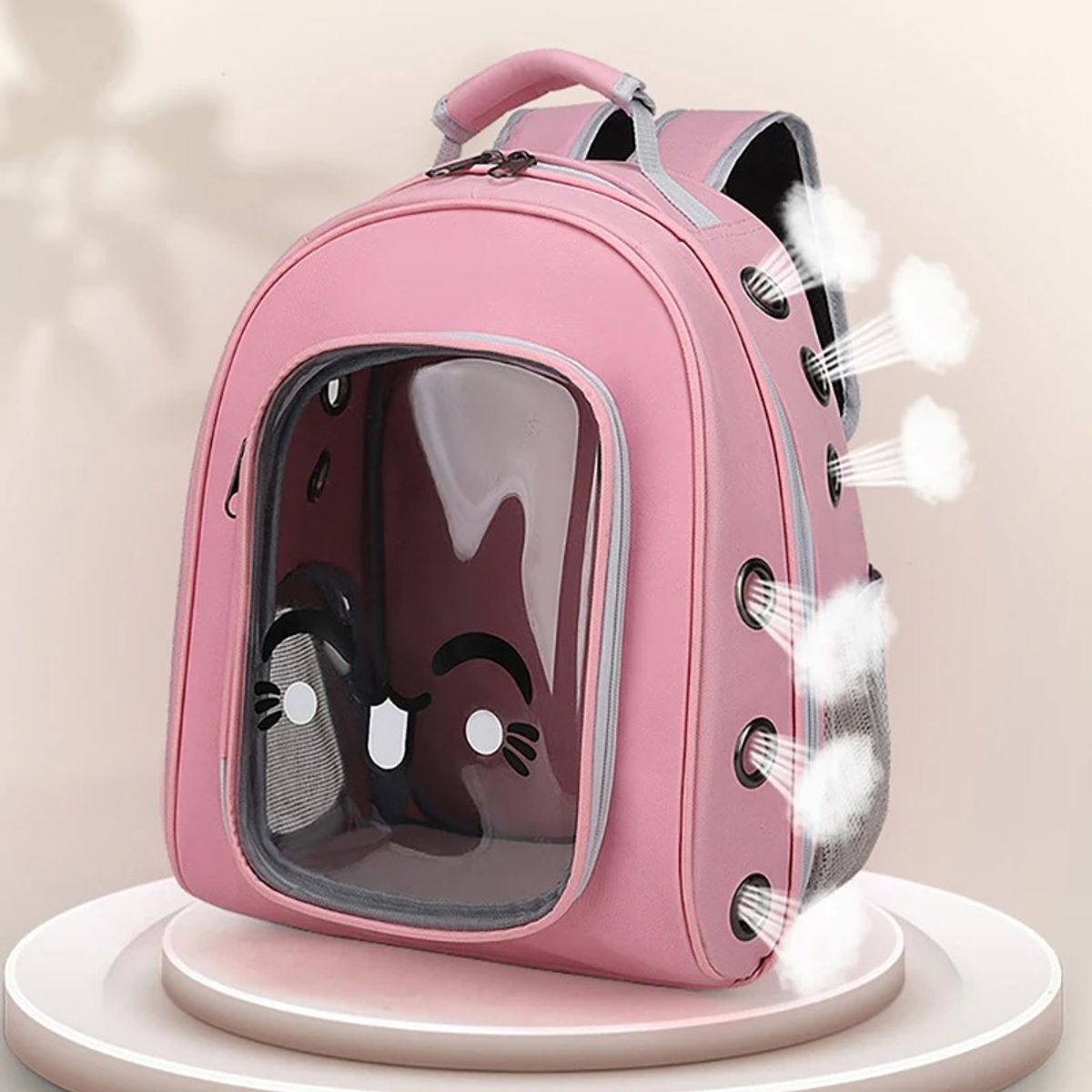 GENERICO - Mochila para Perro y Gato con Diseño Rosa