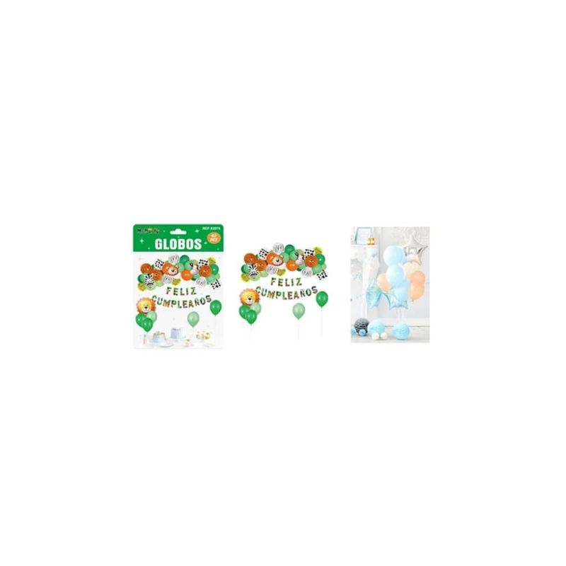 GENERICO - Set De Globos Látex Con Animales 43pcs