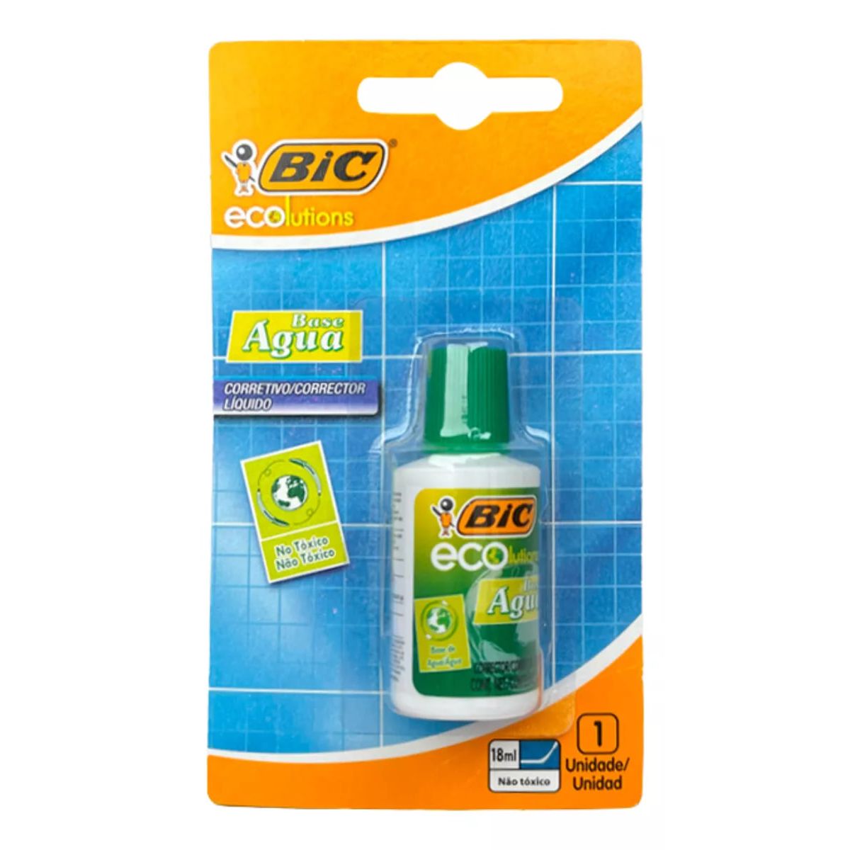 GENERICO - Corrector Líquido Blanco BIC A Base De Agua Eco 18 ml