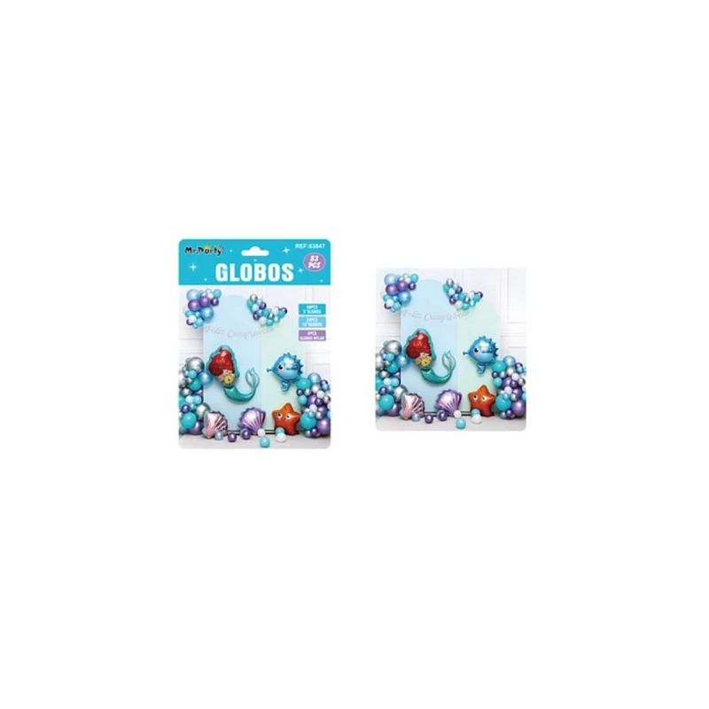 GENERICO - Set De Globos Látex Con Sirena 83pcs