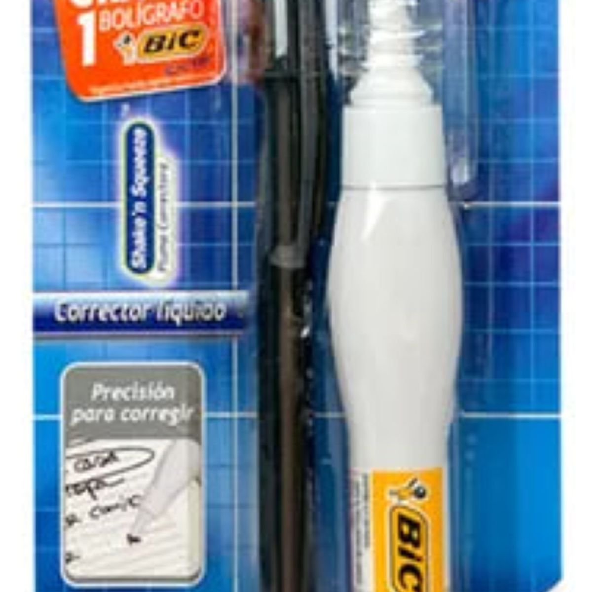 GENERICO - Set De Corrector BIC Tipo Lapíz + 1 Bolígrafo BIC Cristal