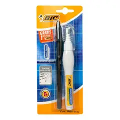 GENERICO - Set De Corrector BIC Tipo Lapíz + 1 Bolígrafo BIC Cristal