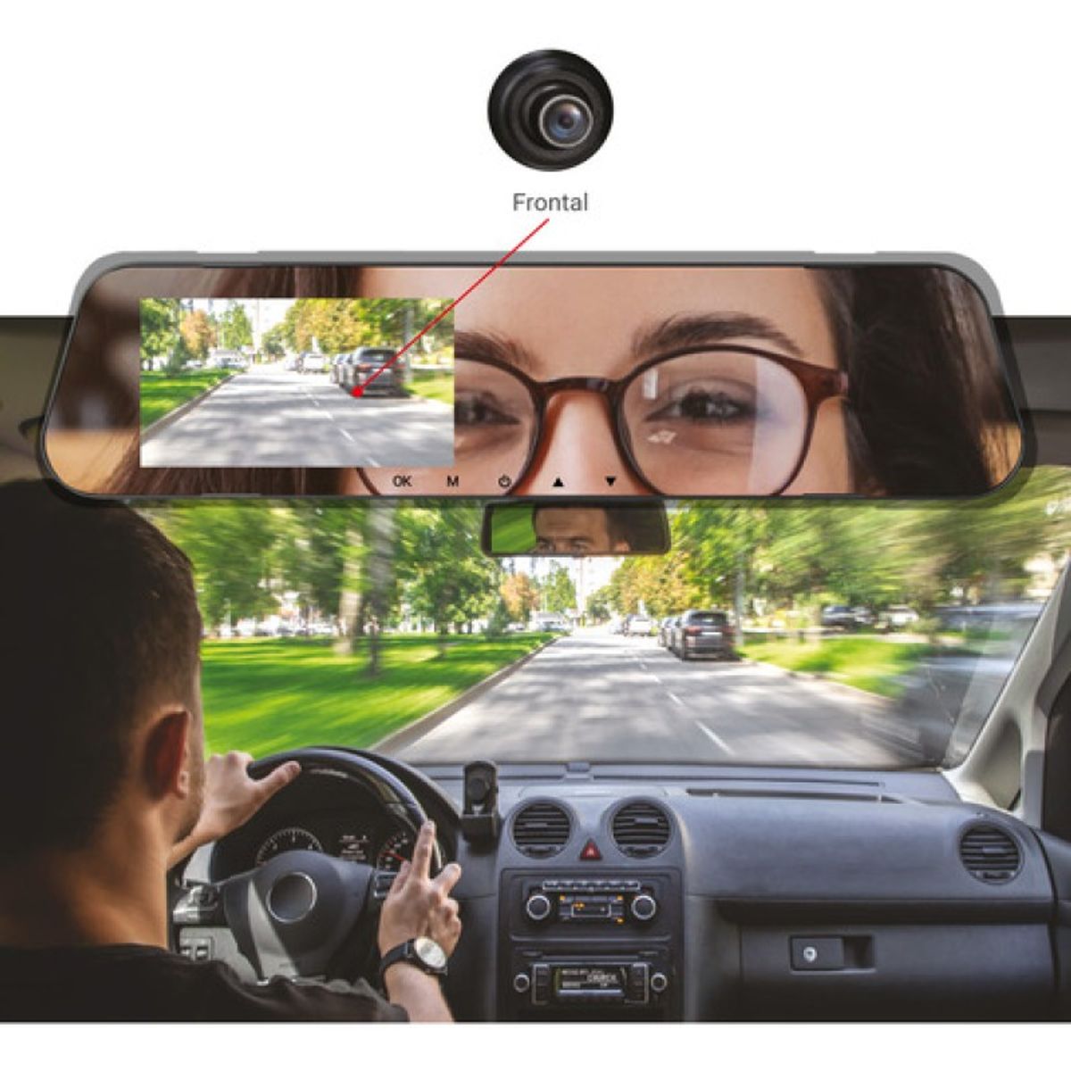 MLAB - Cámara Espejo Retrovisor Frontal 1080p Mlab - 9319