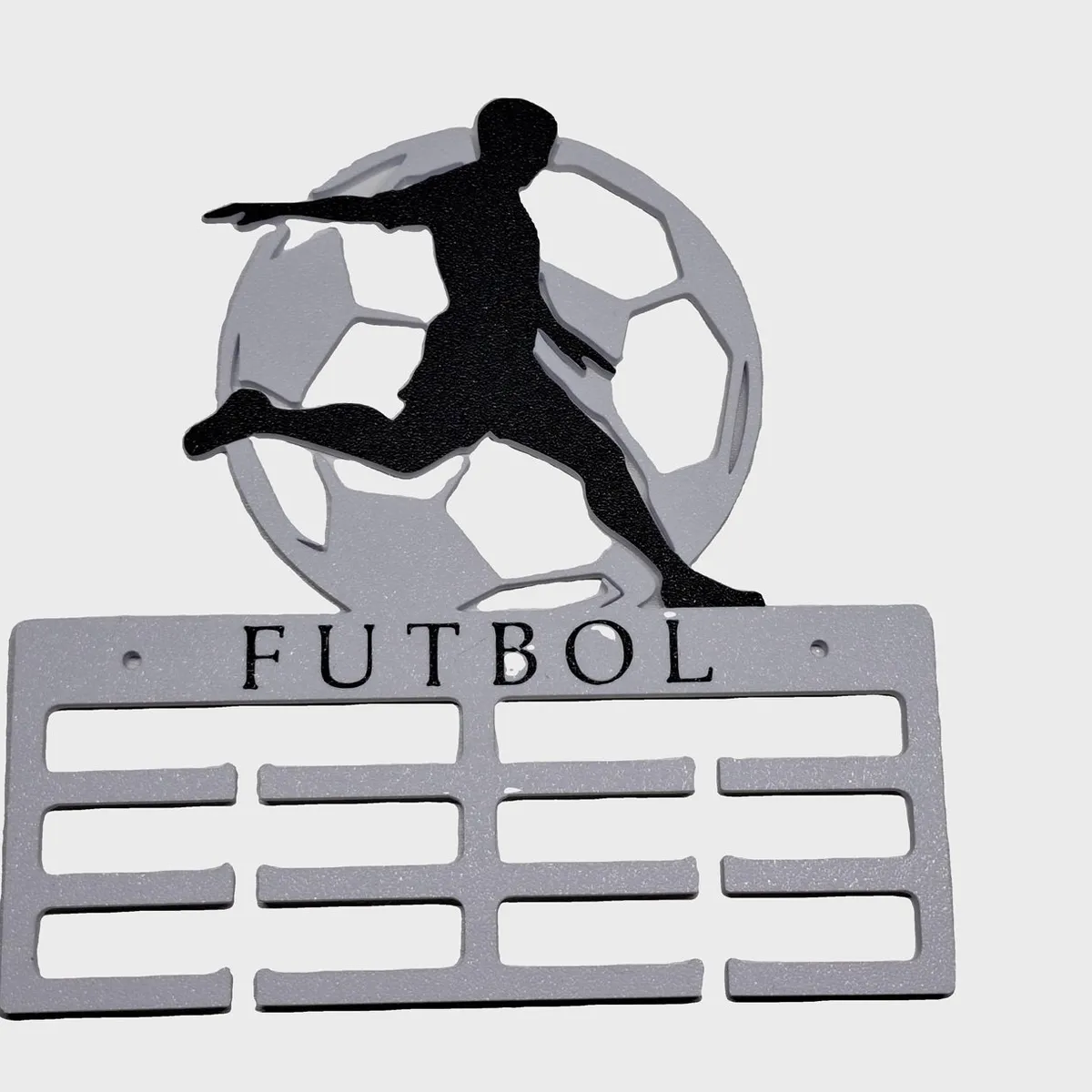 GENERICO - Medallero  Porta Medallas de Futbol - Blanco