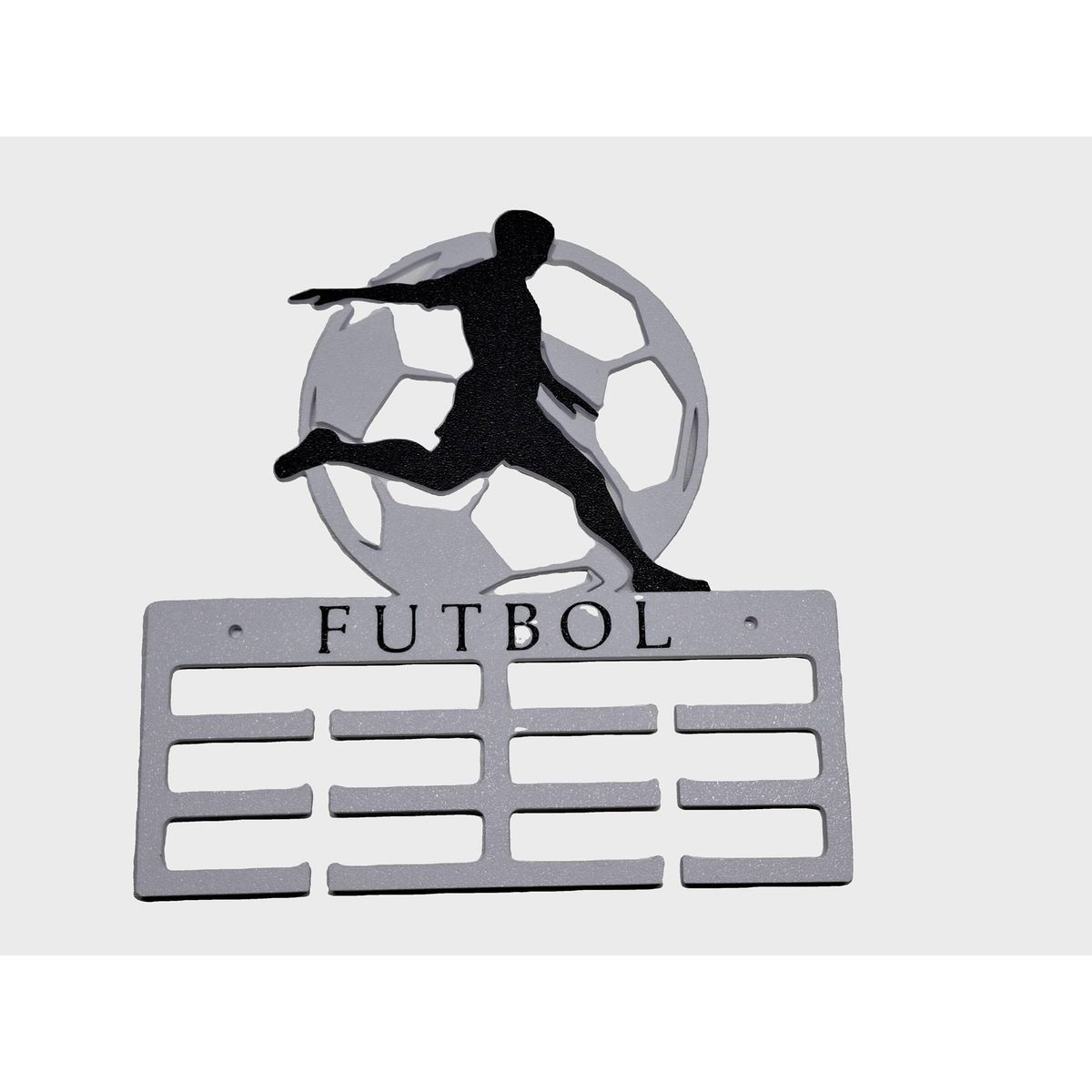 GENERICO - Medallero  Porta Medallas de Futbol - Blanco