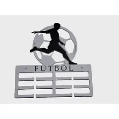 GENERICO - Medallero Porta Medallas de Futbol - Blanco