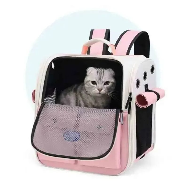 GENERICO - Mochila Transportadora de MascotaS Color Rosa