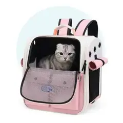 GENERICO - Mochila Transportadora de MascotaS Color Rosa