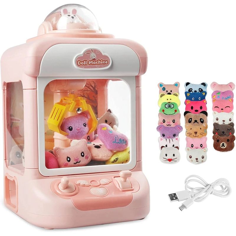 GENERICO - maquina atrapa peluches y juguetes pequeños portatil