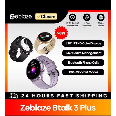 Imagen 2 del producto Reloj inteligente Zeblaze Btalk 3 Plus Con bluetooth llamadas Morado