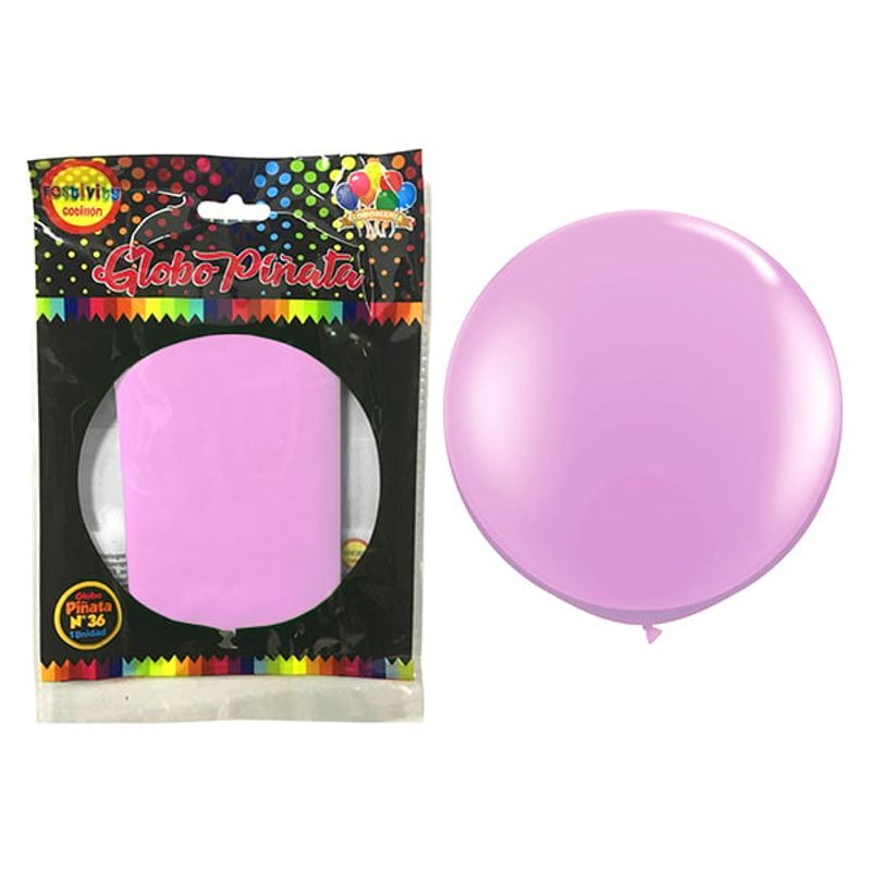 GENERICO - GLOBO PI?ATA R36 PASTEL ROSADO X1 UNI