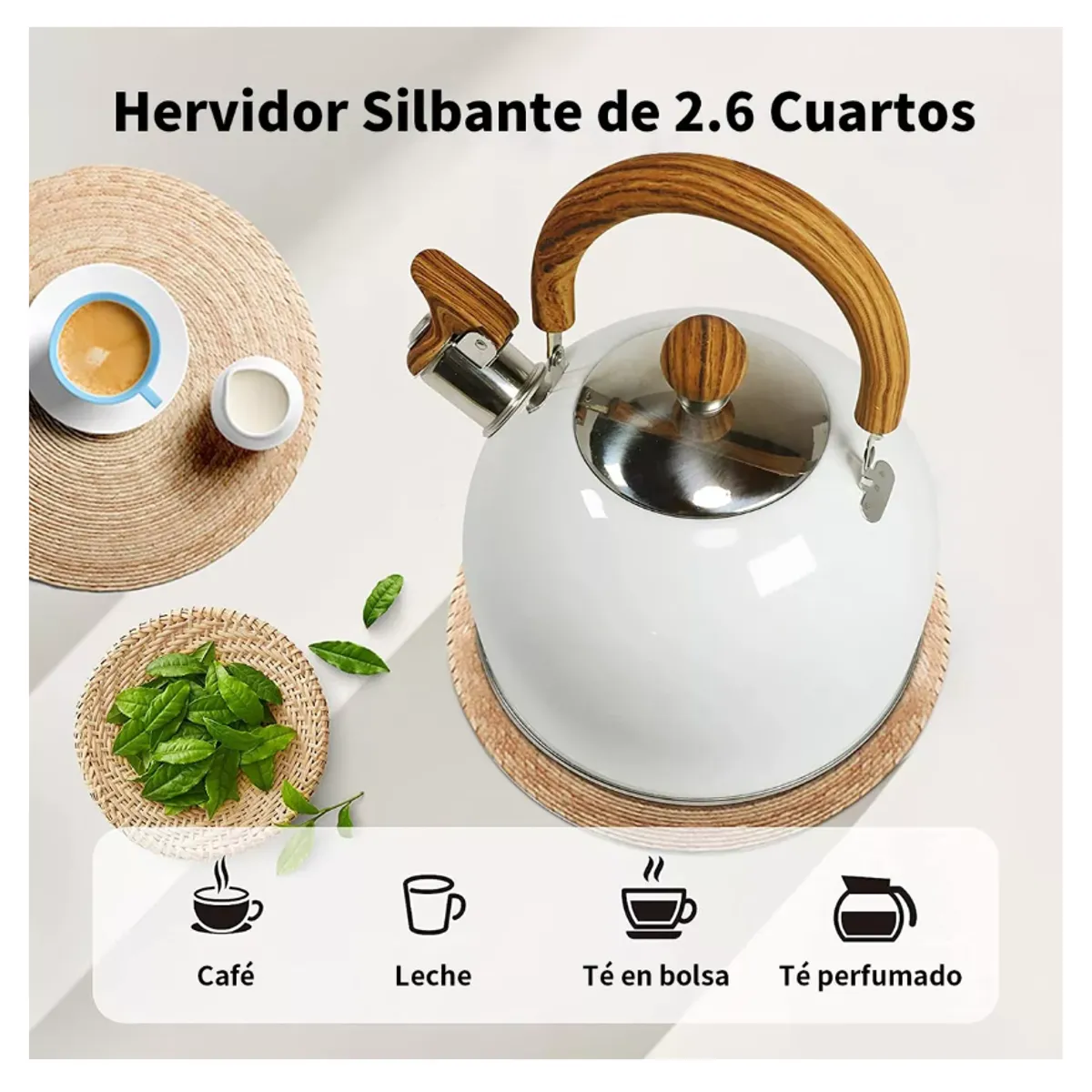 GENERICO - Tetera Silbante Chef Choice 25l Acero Inoxidable