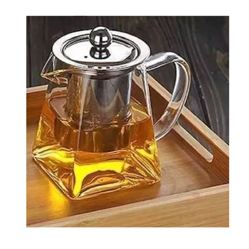 GENERICO - Tetera De Vidrio Infusor Inoxidable Mágica Infusiones Té