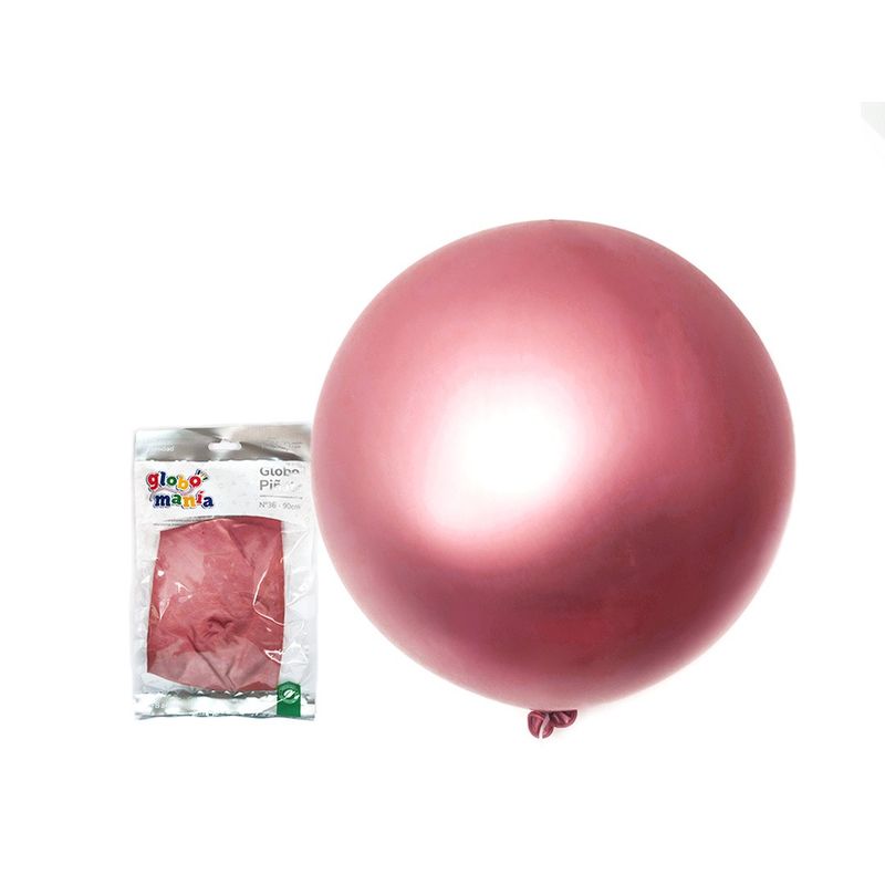 GENERICO - GLOBO PINATA R36 CHROME FUCSIA X1 UNI