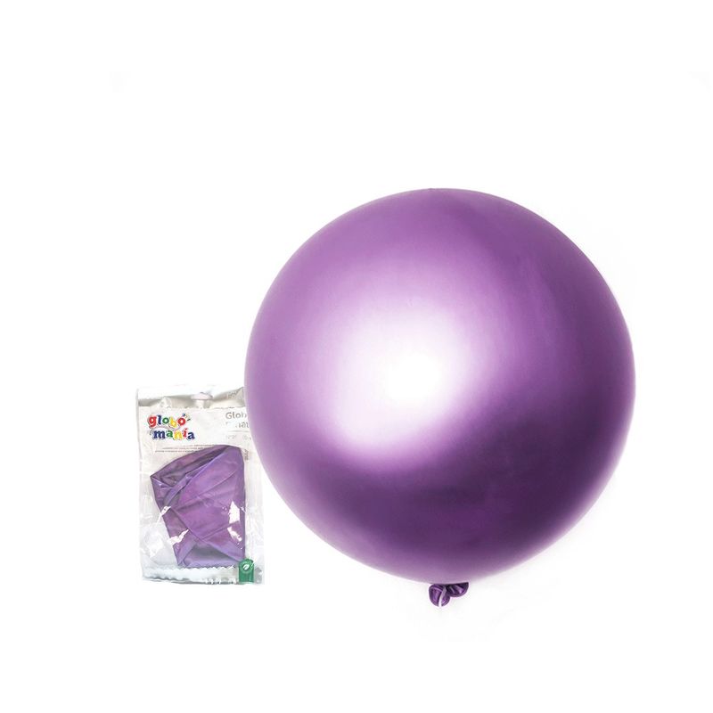 GENERICO - GLOBO PINATA R36 CHROME MORADO X1 UNI