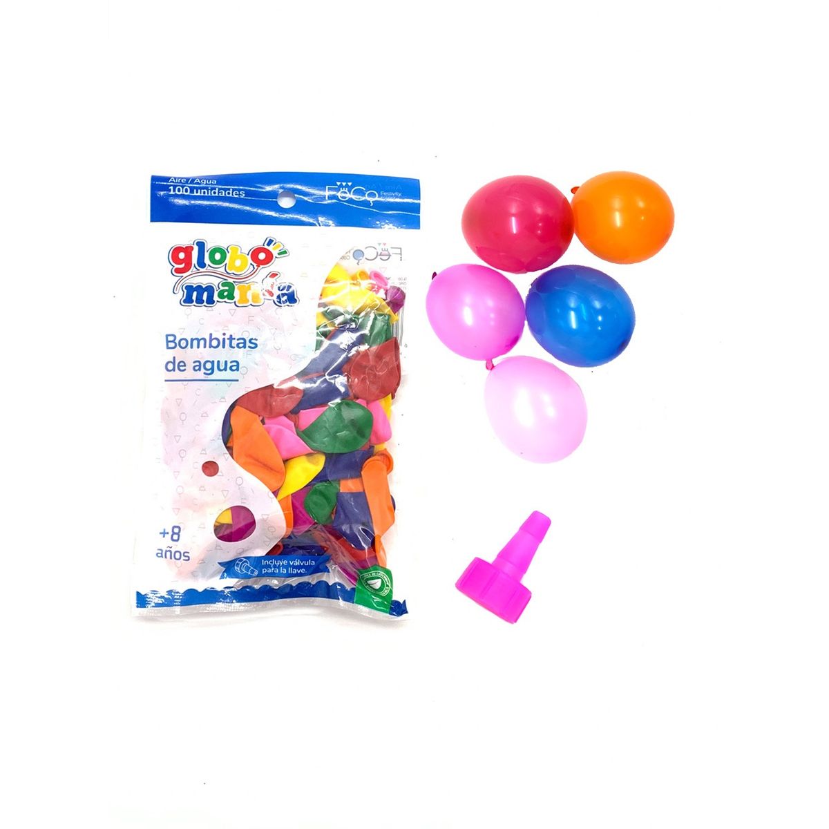 GENERICO - GLOBO BOMBITA DE AGUA SURTIDO X 100 UNI