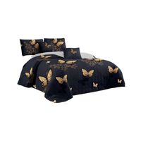 CUBRECAMA QUILT MAS JUEGO DE SABANAS KING