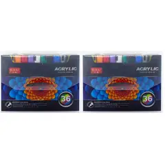 GENERICO - 2 Set Lapices acrilicos Jupai 36 colores 4mm