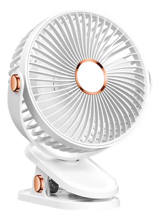 GENERICO 5 Velocidades Viento Fuerte Y Ventilador De Mesa Portátil Blanco