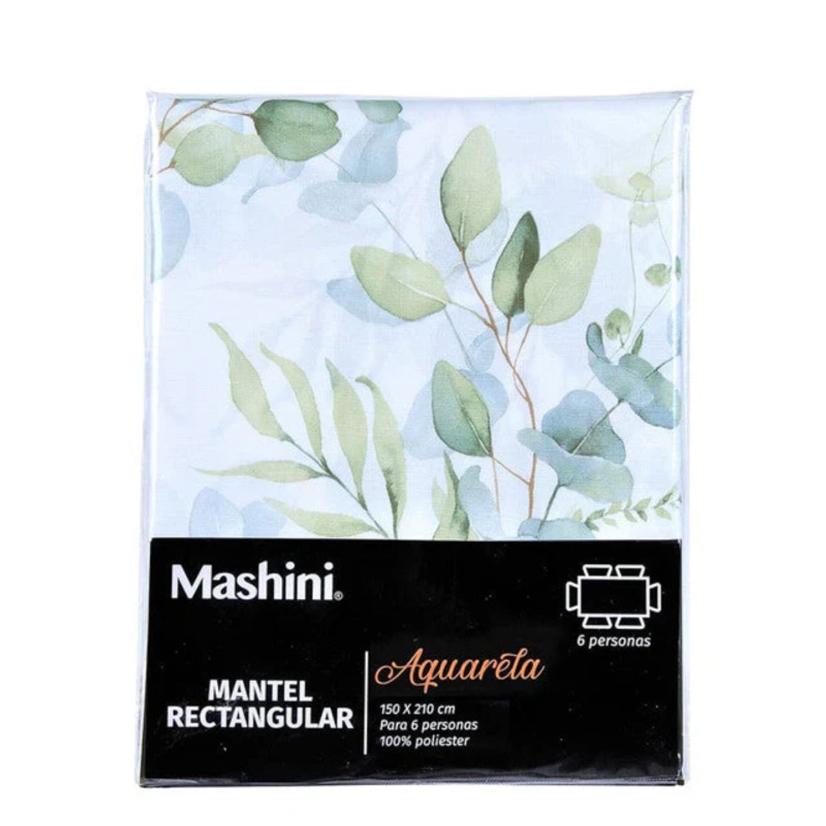 MASHINI - Mantel Rectangular 150x210 Acuarela