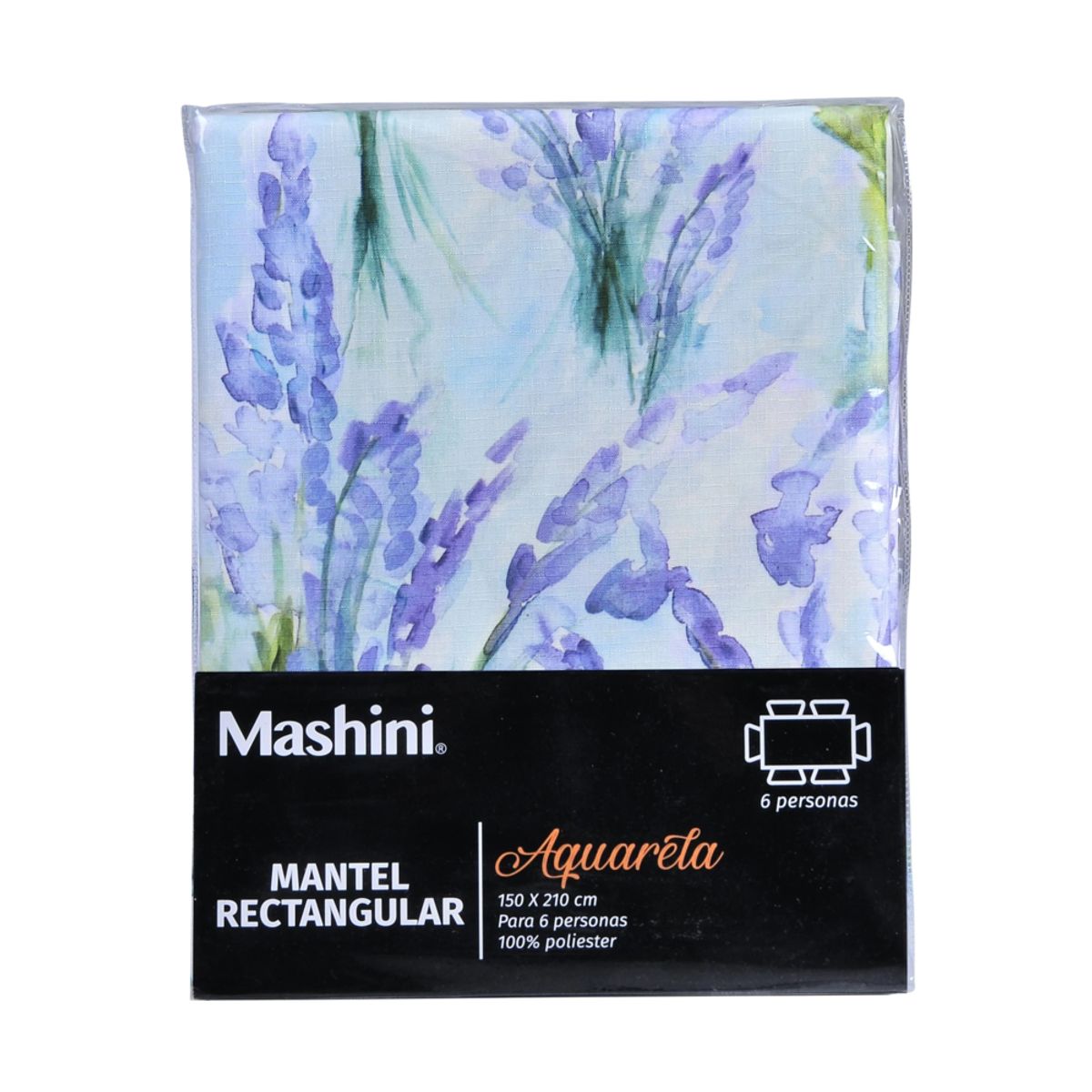 MASHINI - Mantel Rectangular 150x210 Acuarela