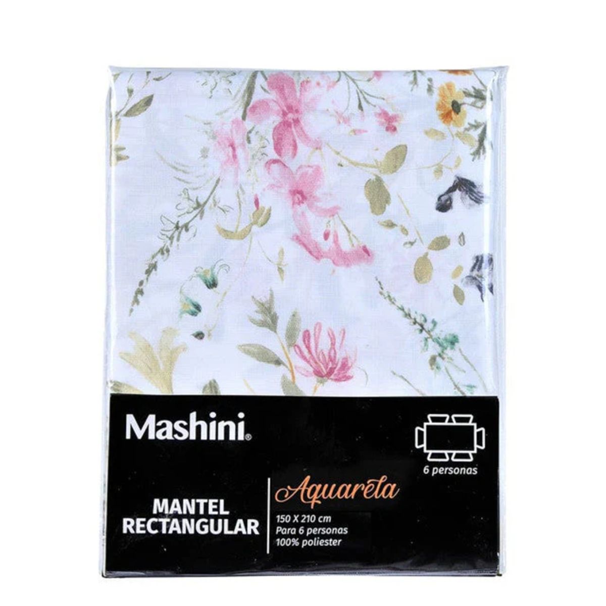 MASHINI - Mantel Rectangular 150x210 Acuarela