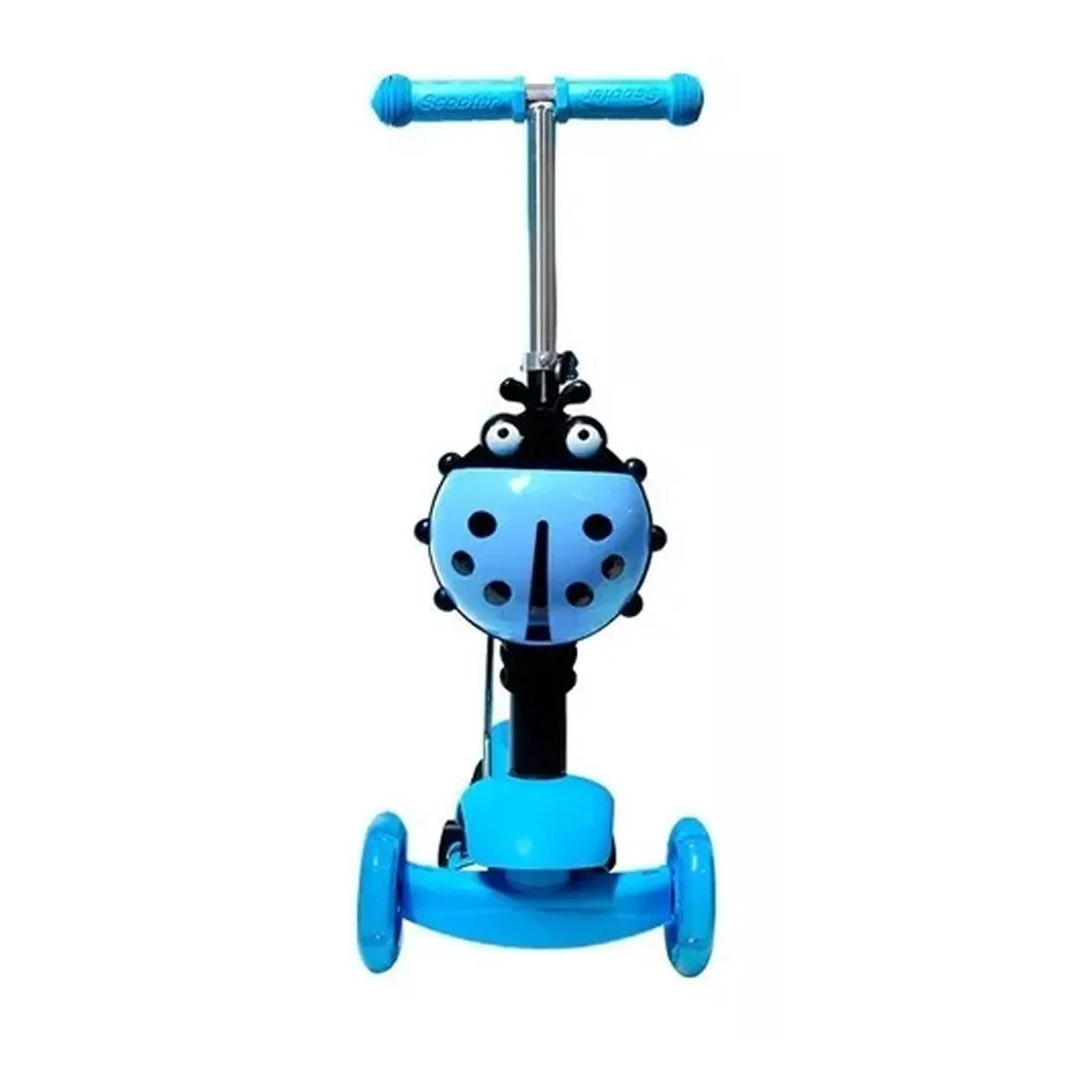 GENERICO - Scooter Monopatin 3 En 1 Triple Led Asiento azul