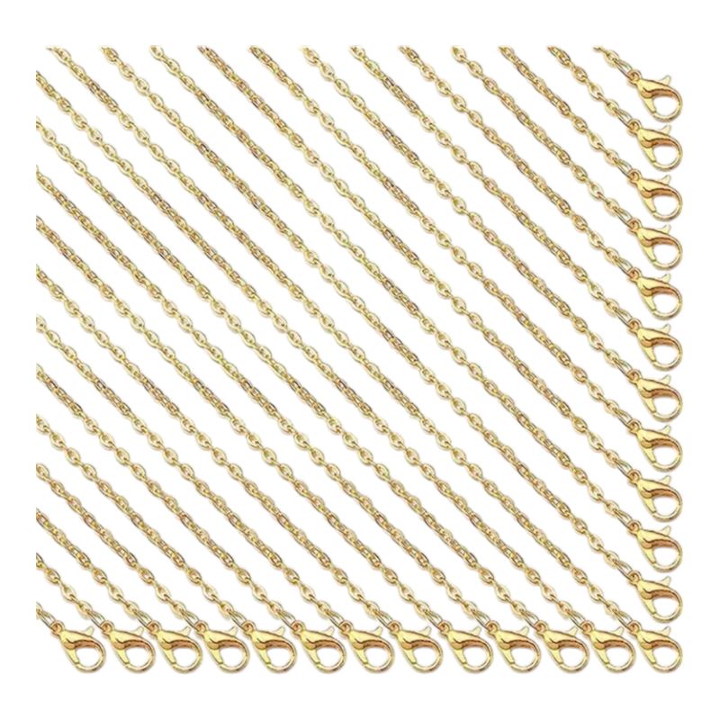 GENERICO - Collar cadena fantasia Dorada 45cm x 5