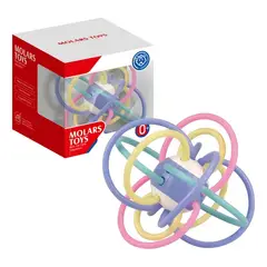 GENERICO - Pelota Mordedora Y Sonajero Para Bebés Color Multicolor