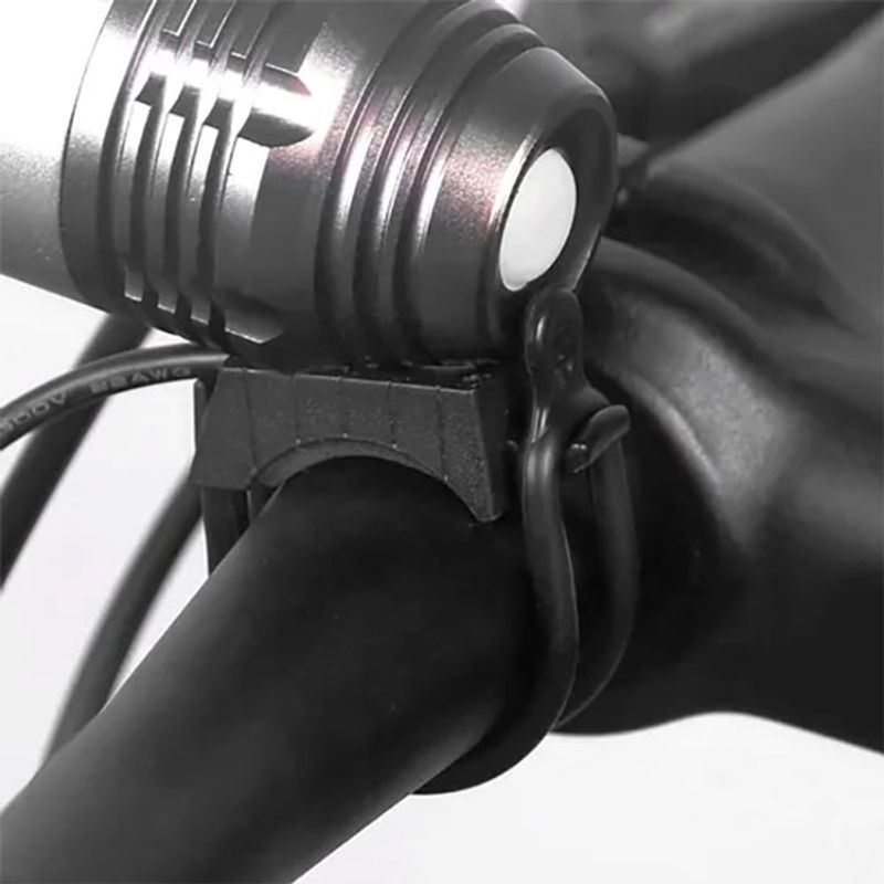 GENERICO - Soporte Banda Elastica Linterna Bicicleta Manubrio Bocina