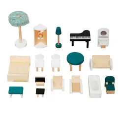 WOODTOYS - Casa de Muñecas con accesorios Viena