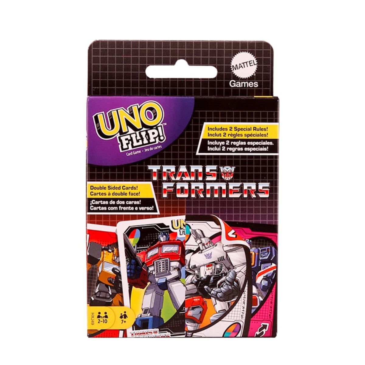 GENERICO - Juego de cartas UNO FLIP Transformers