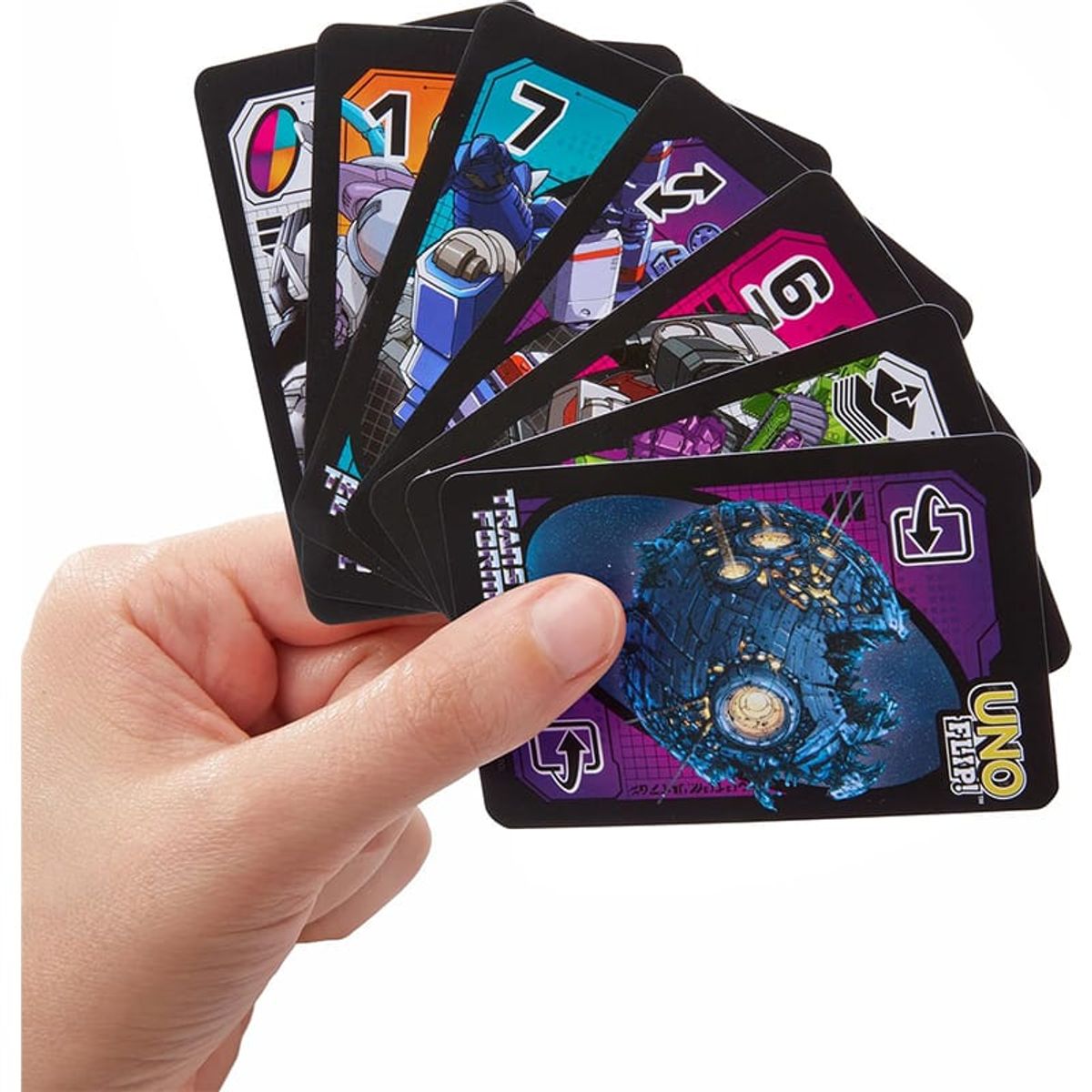 GENERICO - Juego de cartas UNO FLIP Transformers