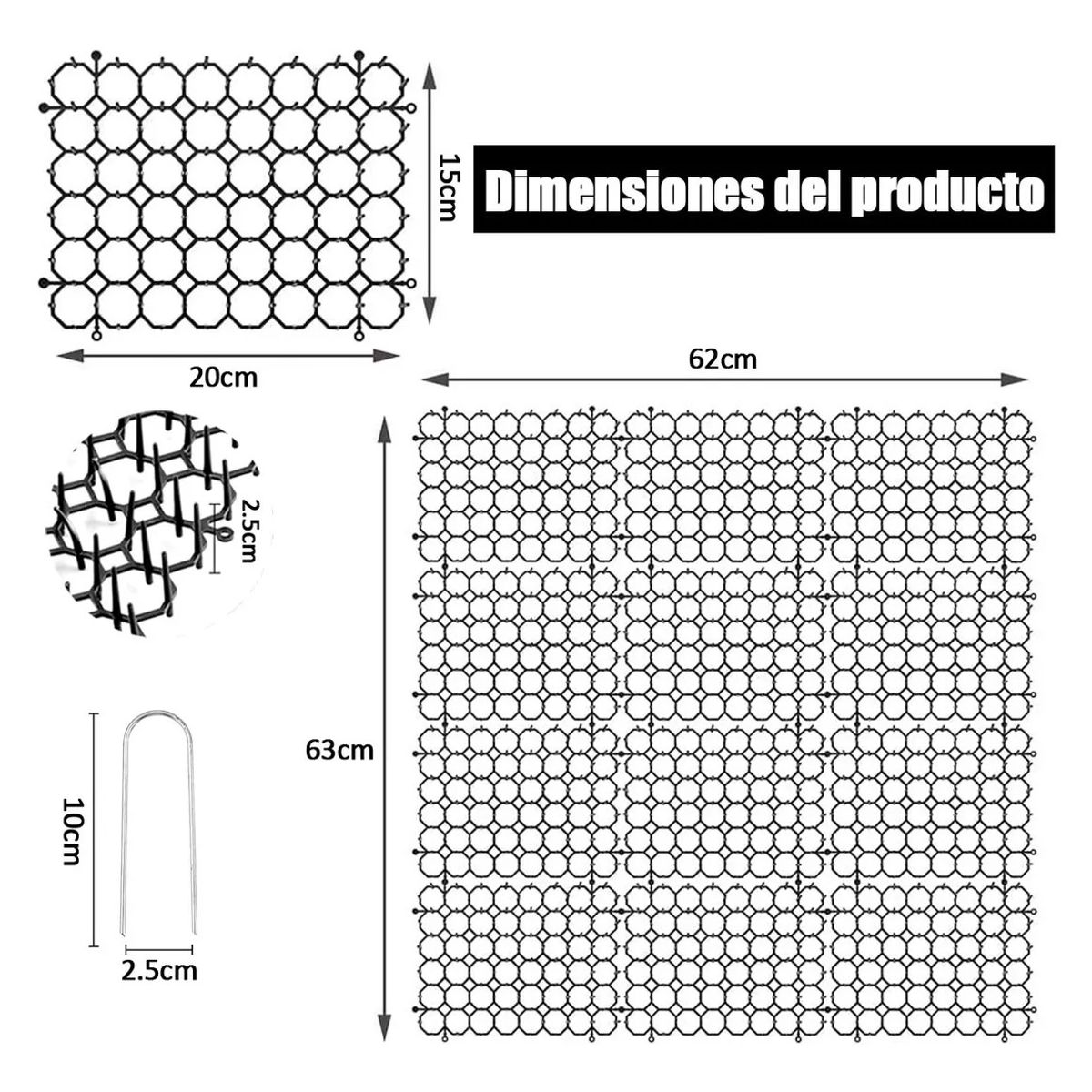 KUANGYE - 12 Alfombrillas Repelentes Mascotas Anti-cat Pot Con Clavos