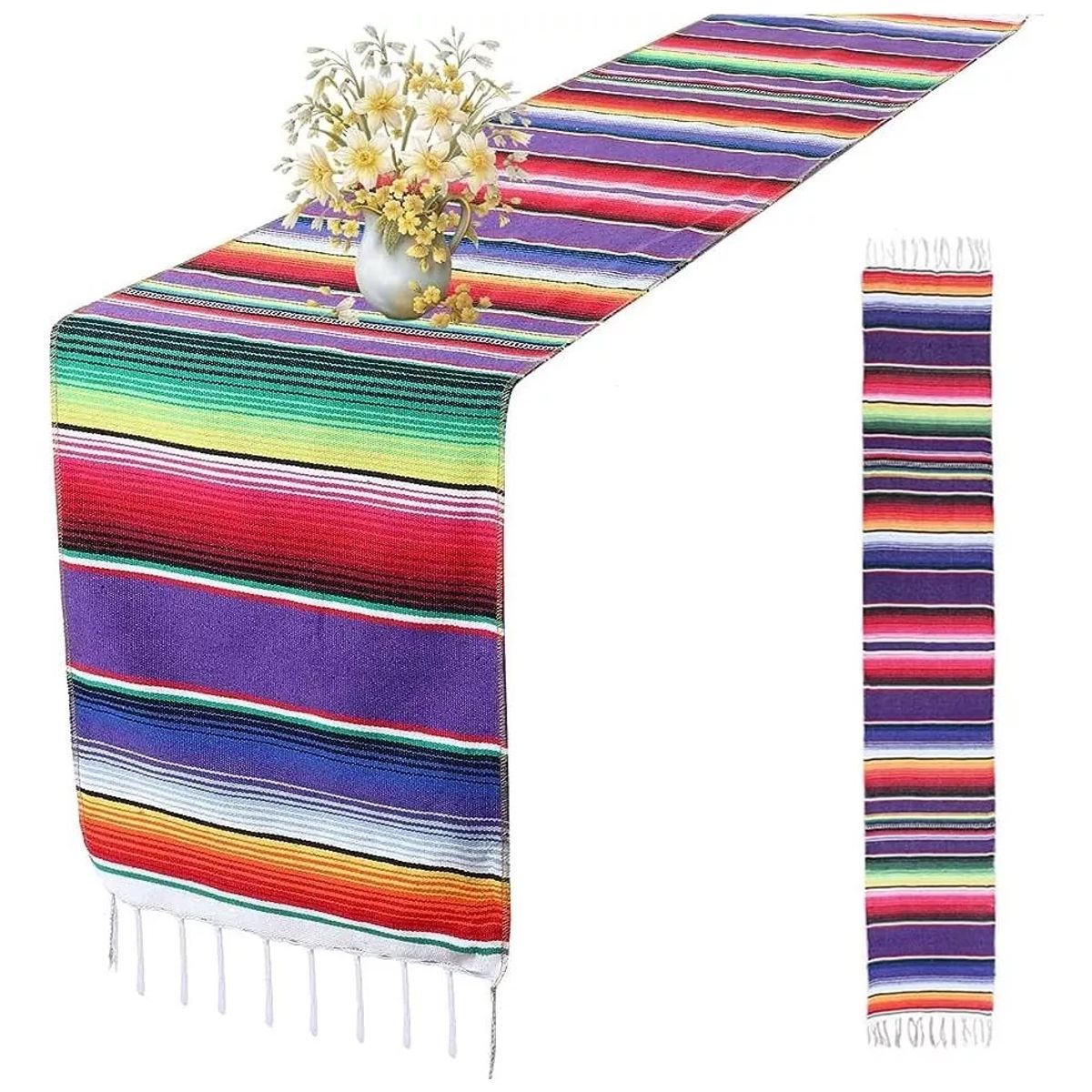 KUANGYE - Mantel Mexican Blankets Para Mesa Decorativa Estilo Mexicano