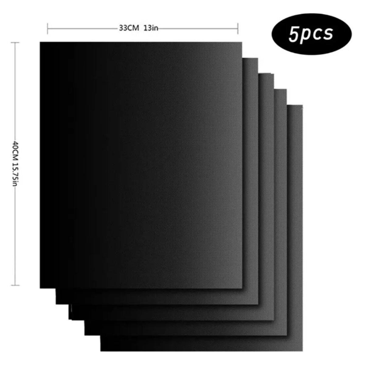 KUANGYE - Teflón 5 Laminas Teflón Hornear, Parrilla, Alta Temperatura