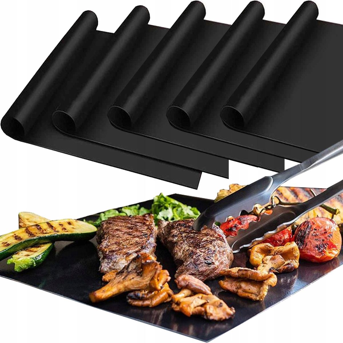 KUANGYE - Teflón 5 Laminas Teflón Hornear, Parrilla, Alta Temperatura