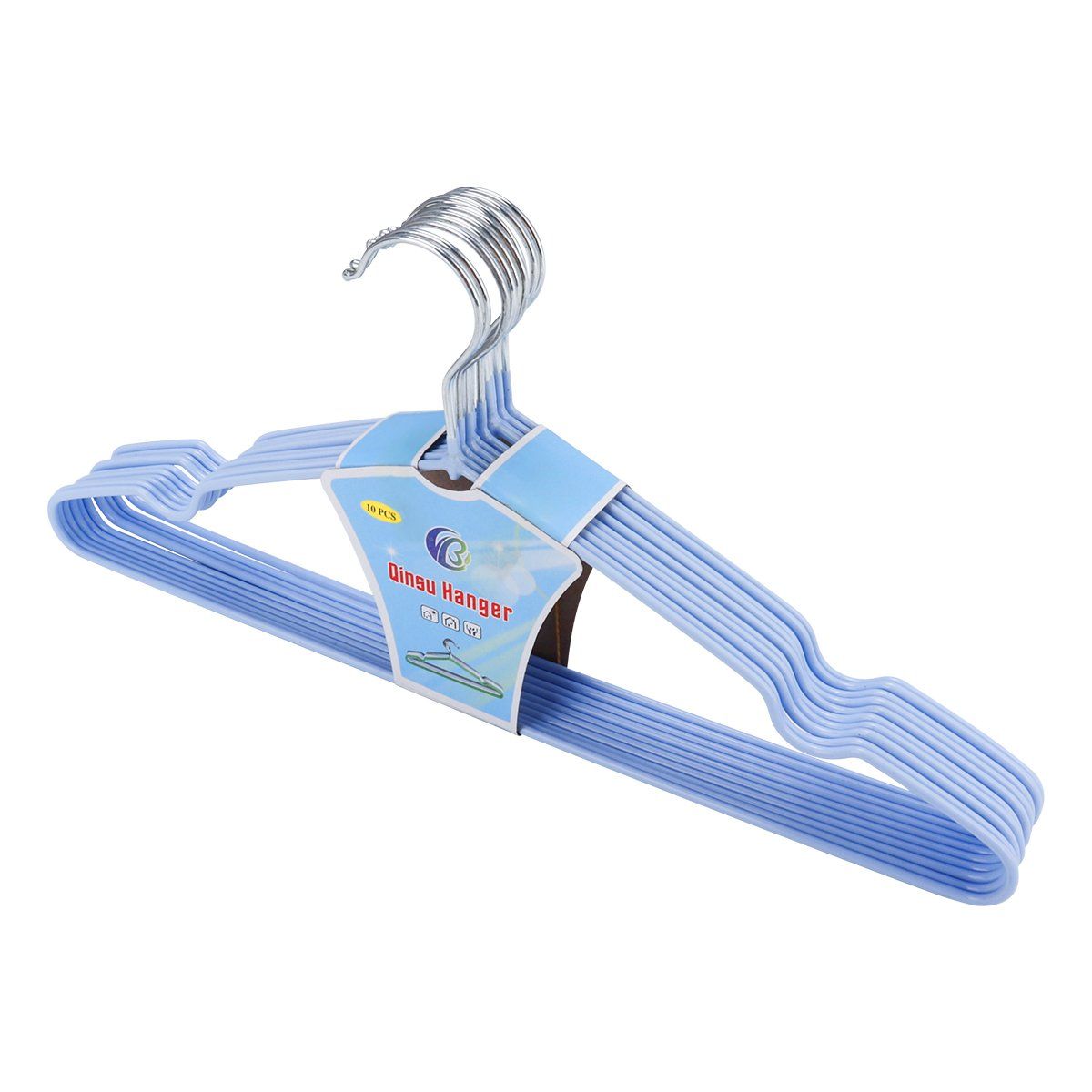 SUPERCENTER - Colgadores Para Ropa Antideslizante 10 Unidades Perchas