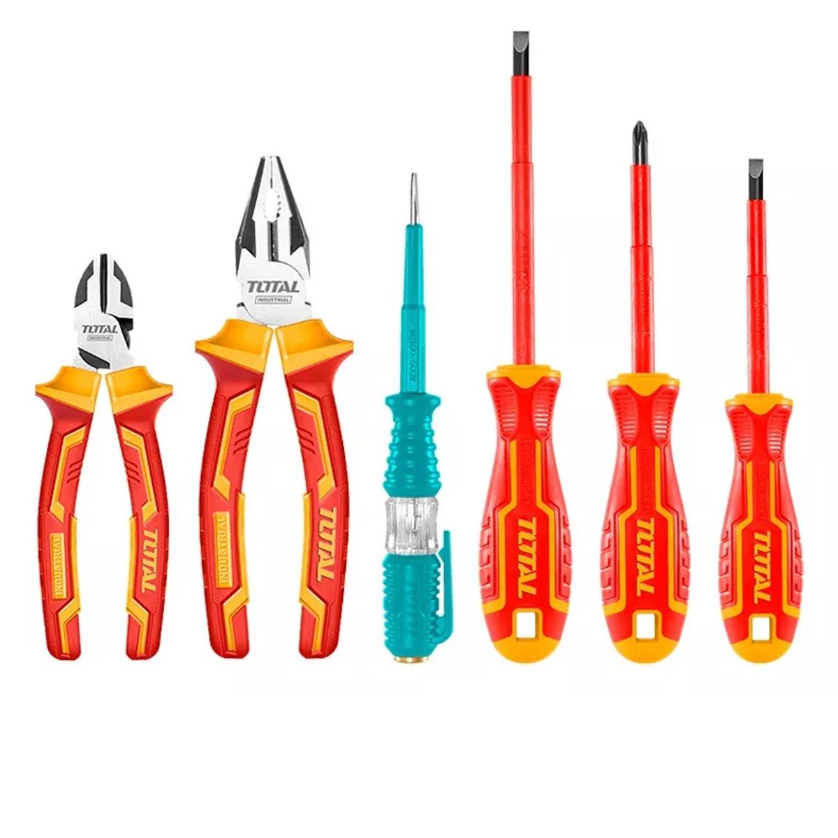 TOTAL TOOLS - Set Alicate Y Destornillador 6Pz Imantadas 1000v THKIST3062