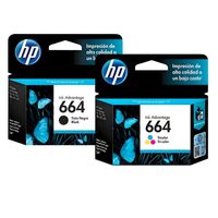 Cartuchos de Tinta 664 Original Negro/Tricolor Pack