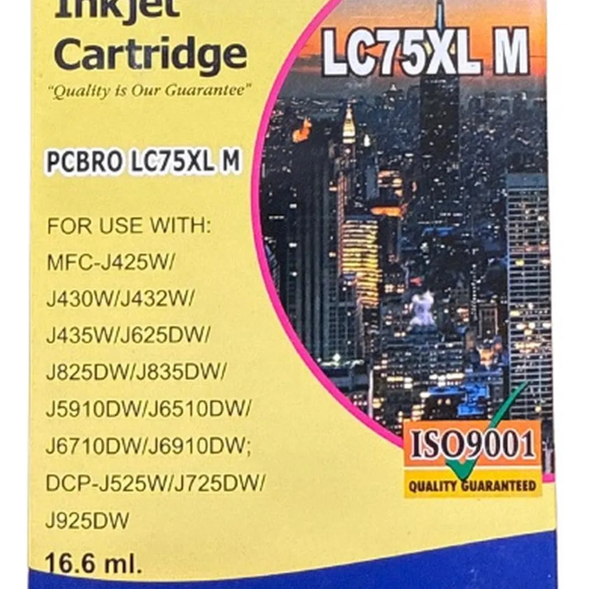 GENERICO - Pack Tintas Compatible Para Lc75 J-432/j-435/j-625/j-6710 N/m/c/y