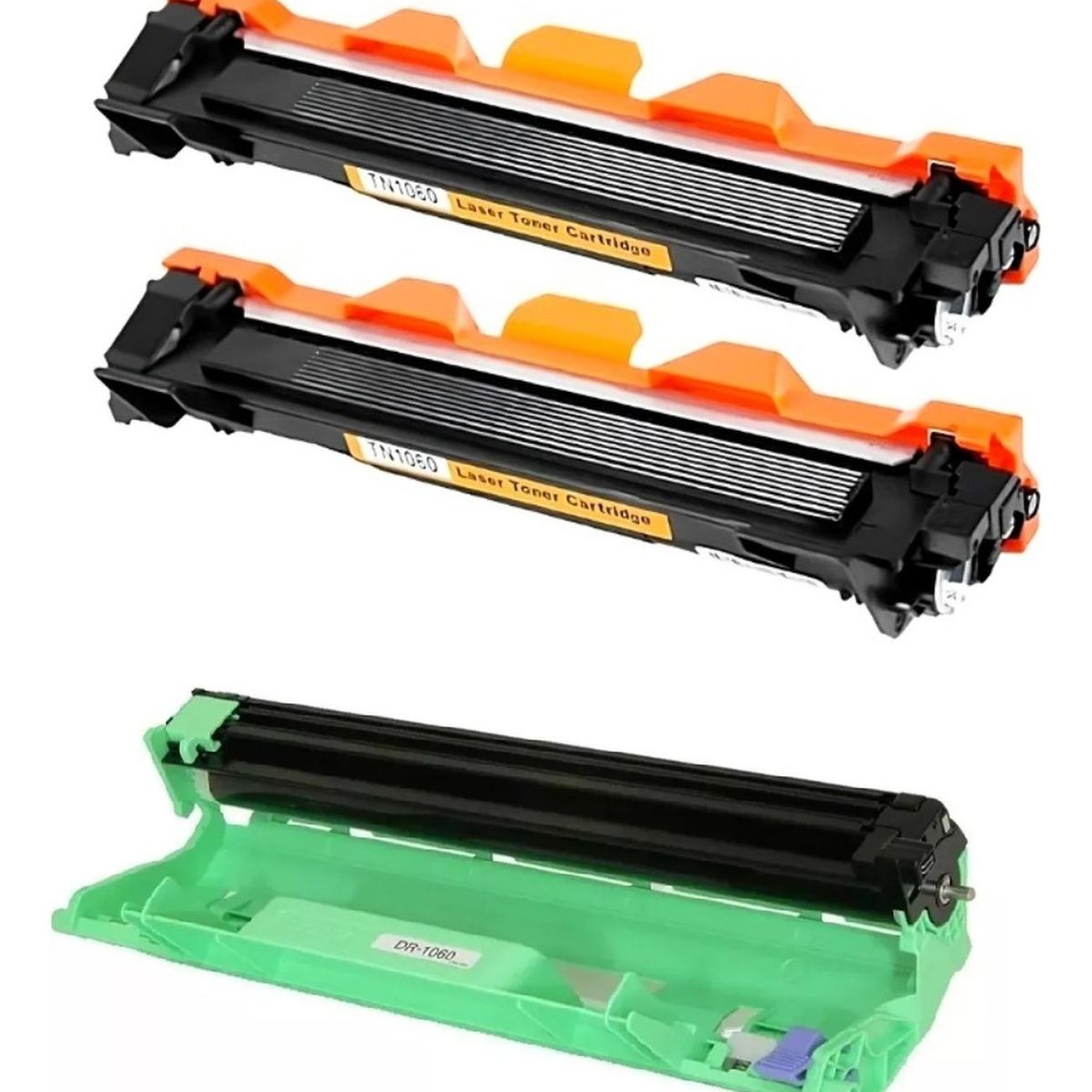 GENERICO - Pack 2 Toner /tambor Compatibles Para Tn1060 1202/1212/1602 Negro