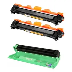 GENERICO - Pack 2 Toner /tambor Compatibles Para Tn1060 1202/1212/1602 Negro