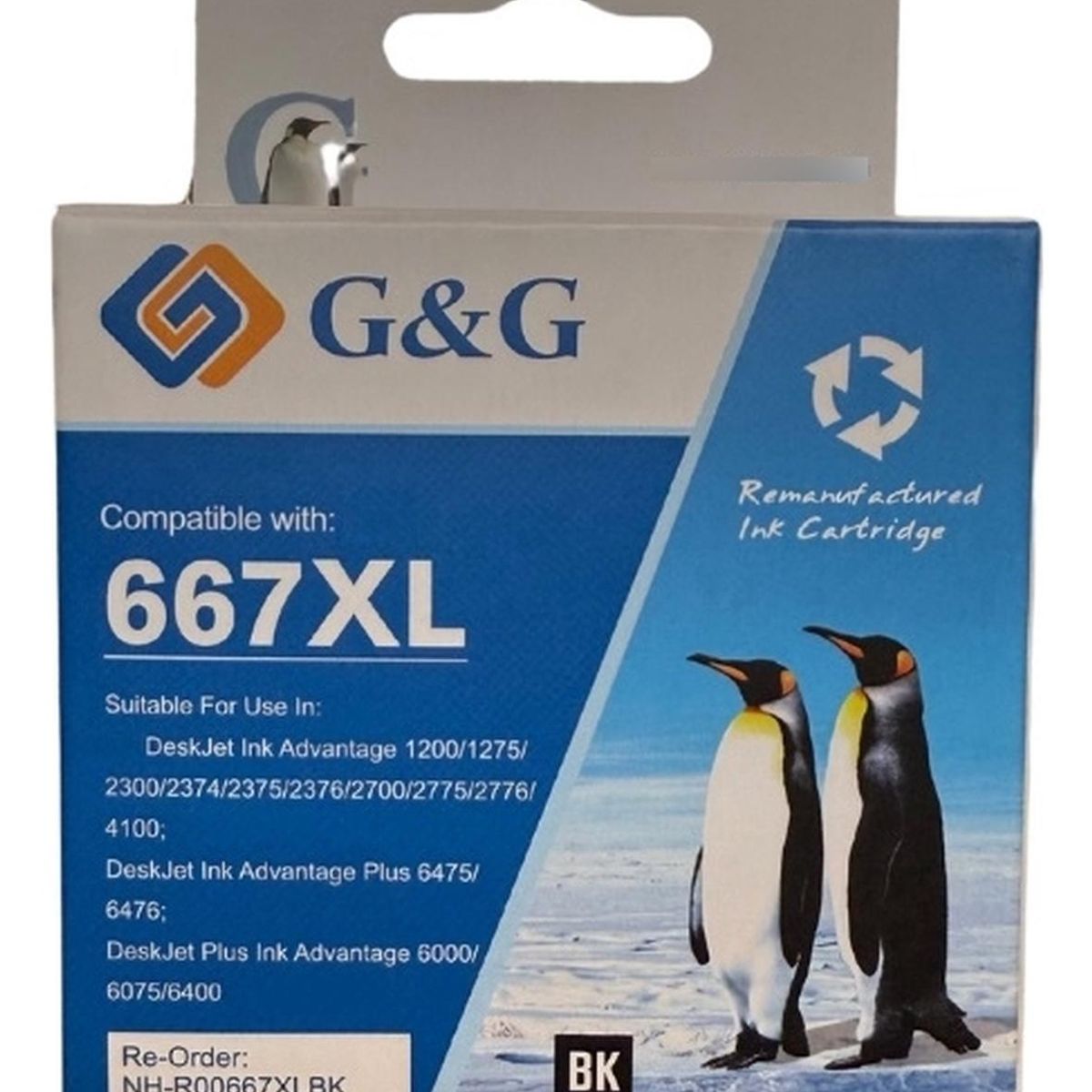 GENERICO - Cartucho de Tinta Compatible para 667XL Negro