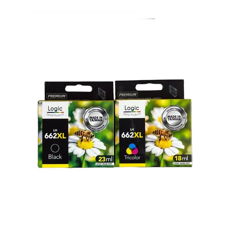 GENERICO - Pack Tintas Compatible para 662XL Negro / Tricolor 1015/1515