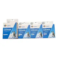 GENERICO - Pack Tintas Compatible Para Lc3019 Xxl J5330/j6530/j6730/ N/m/c/y